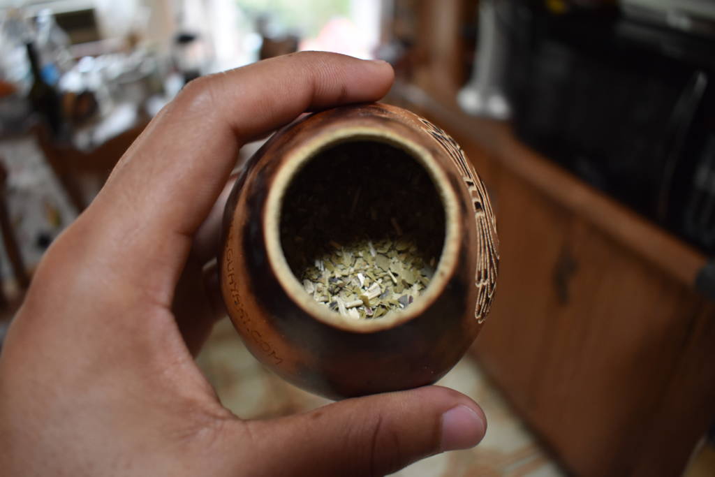 Be sure not to fill up your gourd with too much loose-leaf Yerba Mate