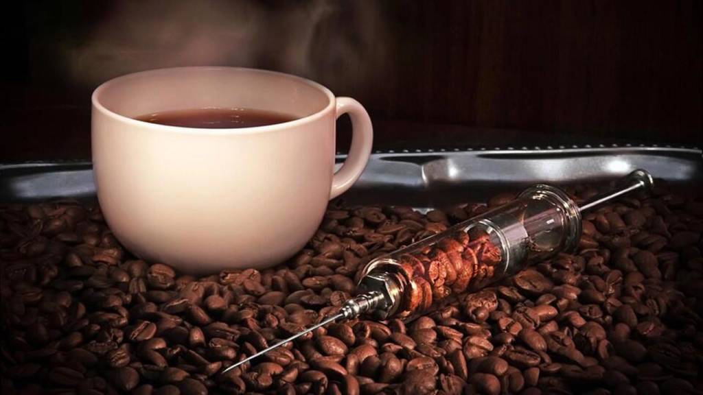 This photo is quite intense, but coffee addiction is real! Photo via The Black Sheep Online.