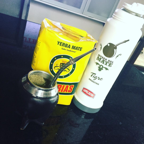 Getting ready to enjoy some tasty mate