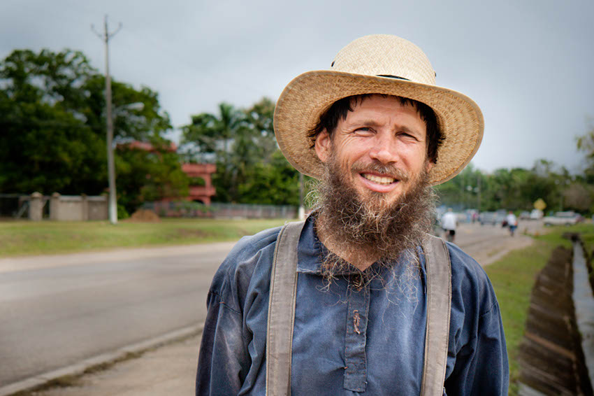 A Mennonite man hanging out in Belize via The Family Without Borders