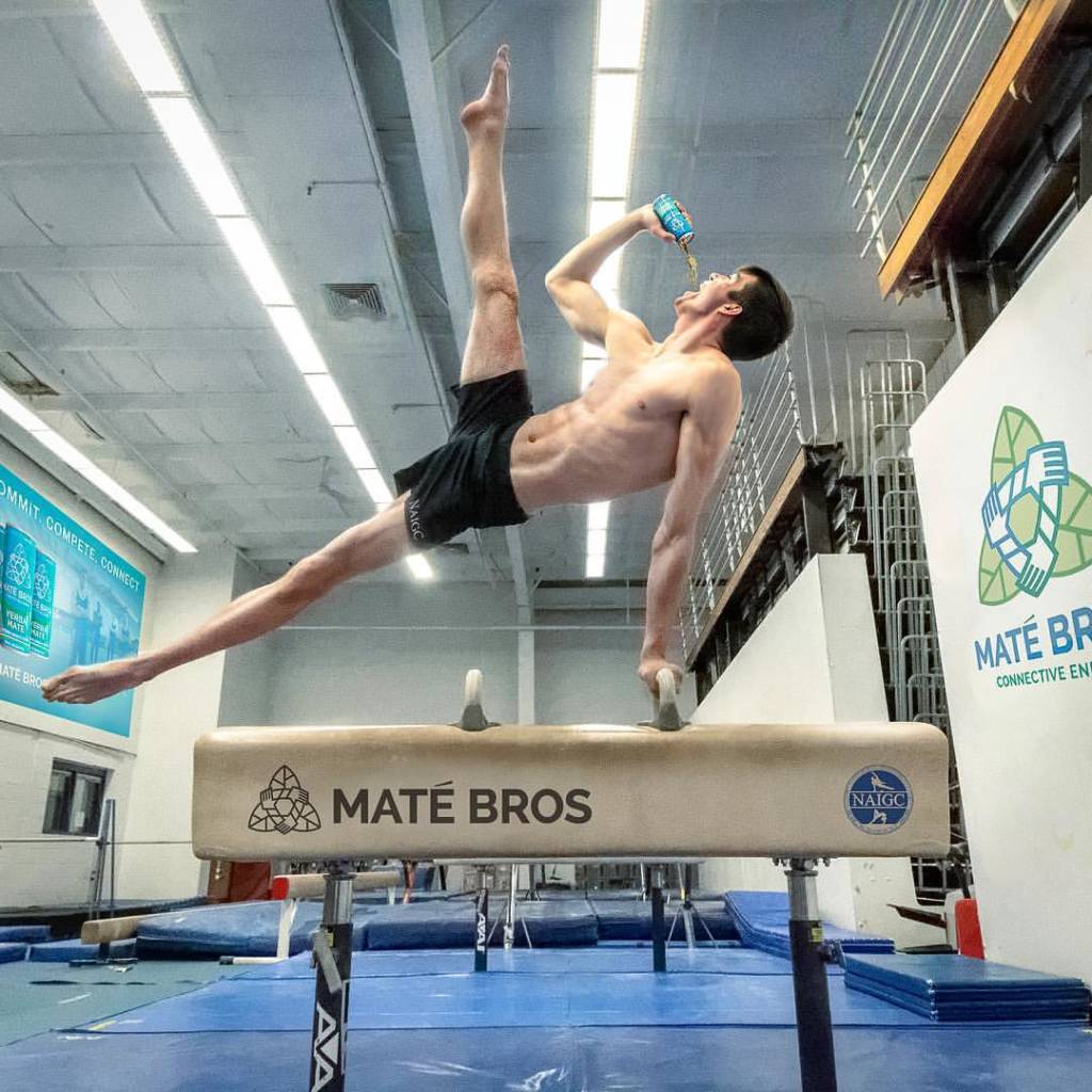 Just your standard super athlete drinking Yerba Mate