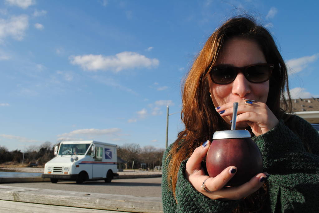 Her face says it all. Yerba Mate is the perfect first date