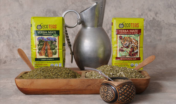 Two pounds of ECOTEAS Yerba Mate – Pure Leaf and Whole Plant