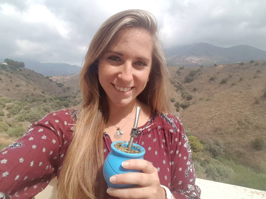 Caution! Smiling is a common side effect when drinking Yerba Mate