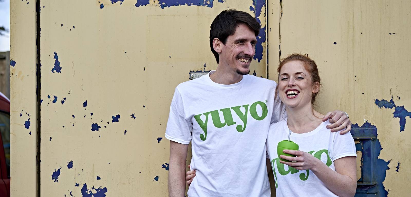 Charles and me, the founders of Yuyo Yerba Mate, having a good laugh