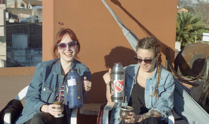 Friends drinking Yerba Mate in Argentina